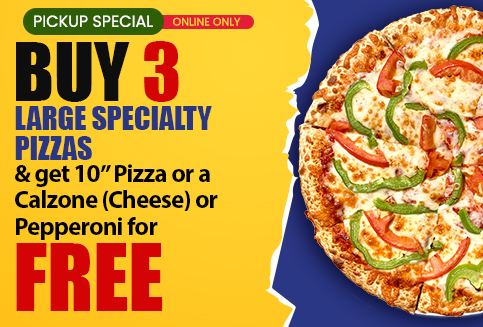 Buy 3 Large Specialty Pizzas